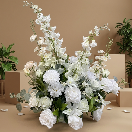 Ivory Whisper Garden Floor Arrangement - Rental